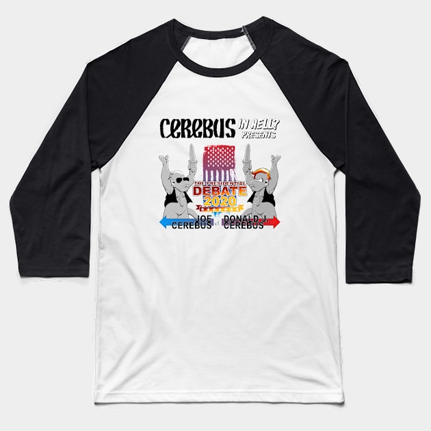 Debate 2020: Joe Cerebus VS Donald J. Cerebus Baseball T-Shirt by Matt Dow's AMOC TeePublic Shop